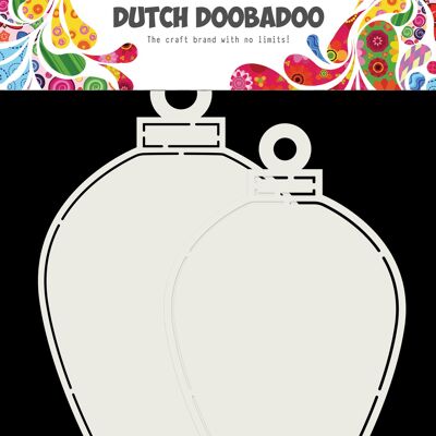 Dutch Christmas baubles oval 12x21 cm