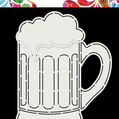 Dutch Card Art Beer glas A5