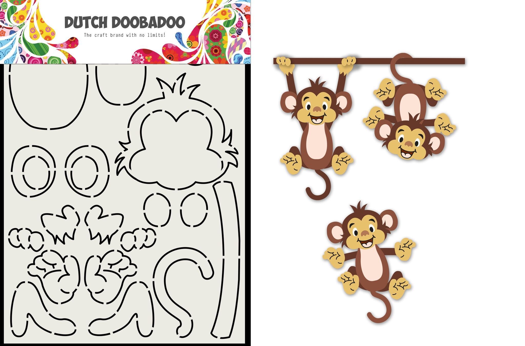 DDBD-Kartenkunst aufgebaut Aap