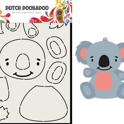DDBD-Kartenkunst aufgebauter Koala