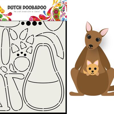 Arte de tarjeta DDBD Construido canguro