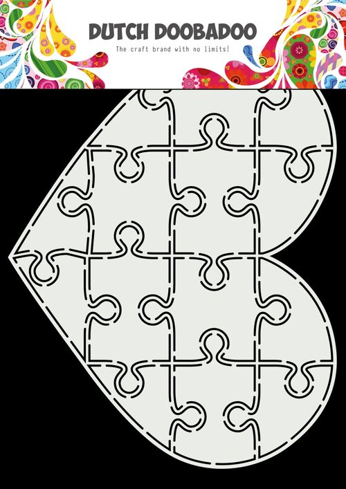 DDBD Card Art A5 Puzzel hart