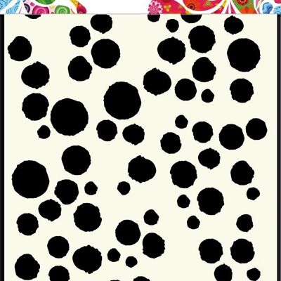 Niederländische Maskenkunst A5 Grunge Dots