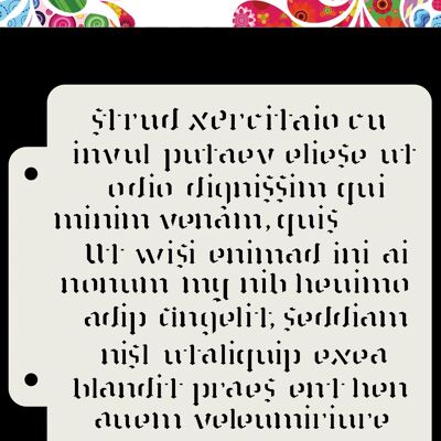 DDBD Maschera olandese Art Script 163x148