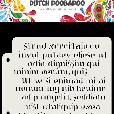 DDBD Dutch Mask Art Script 163x148
