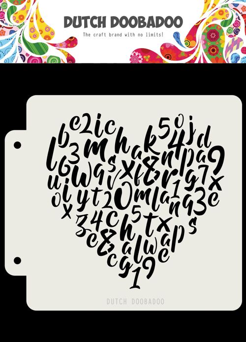DDBD Dutch Mask Alphabet heart163x148