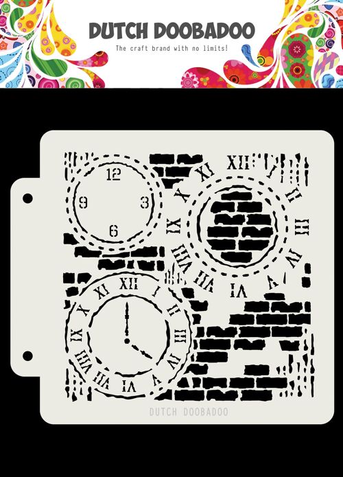 DDBD Dutch Mask Grunge Clock