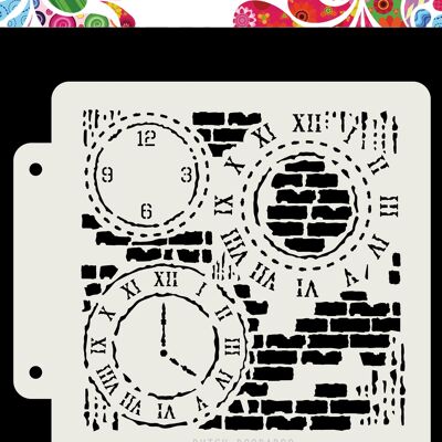 DDBD Dutch Mask Grunge Clock