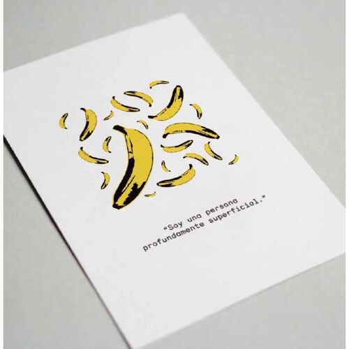 Banana Postcard. Artist Quotes Collection