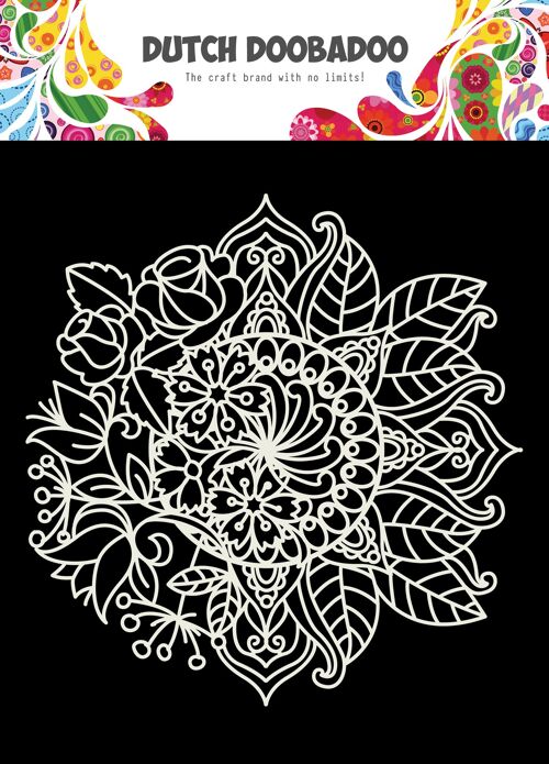 DDBD Mask Art 15X15cm Mandala met bloem