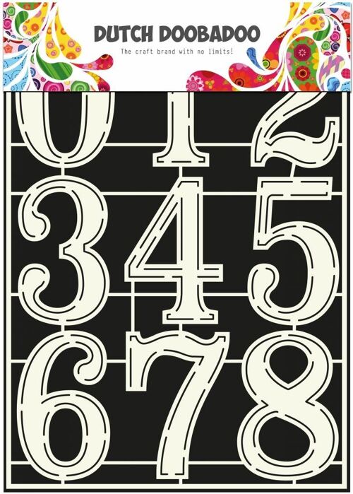 Dutch Stencil Art A4 Numbers 2