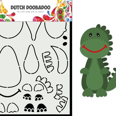 Tarjeta DDBD Art Built up Dino A5