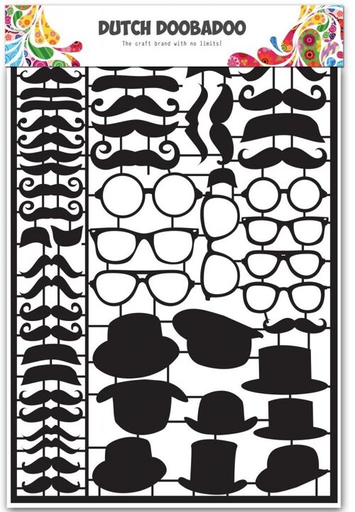 Dutch Paper Art A5 Black Mustaches