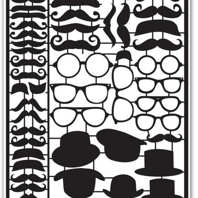 Dutch Paper Art A5 Black Mustaches