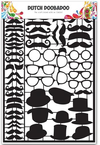 Dutch Paper Art A5 Moustaches Noires