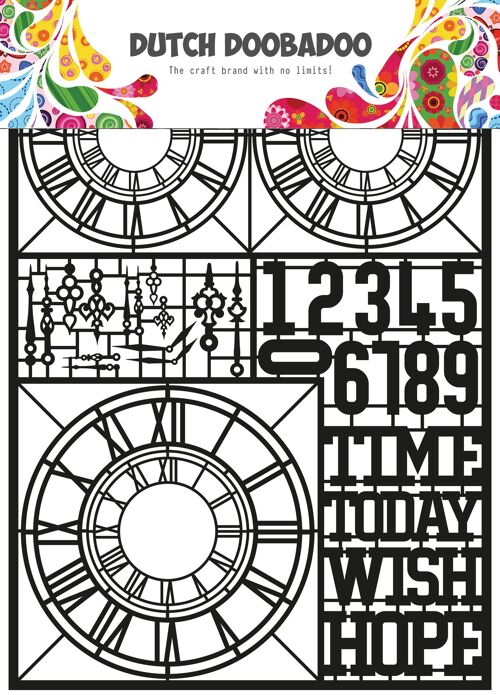 DDBD Dutch Paper Art A5 Clocks