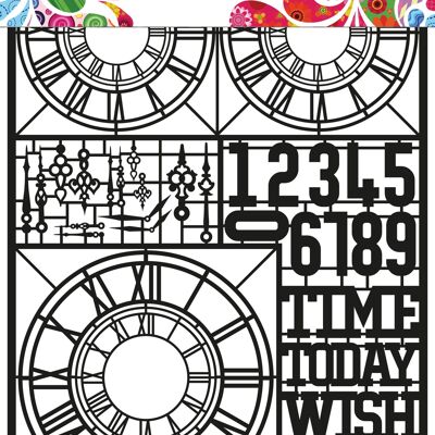 DDBD Dutch Paper Art A5 Clocks