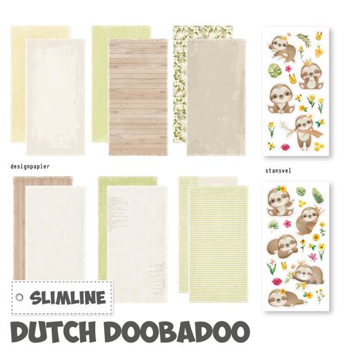 DDBD Slimline paper Kit Luiaard