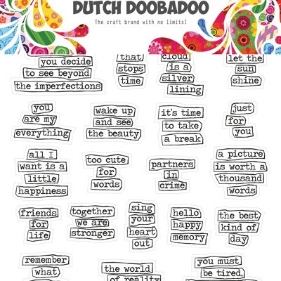 DDBD Dutch Sticker Art A5 Doodle text