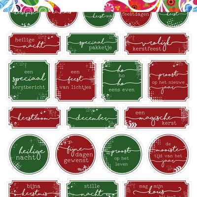 DDBD Dutch Sticker Art A5 Weihnachten