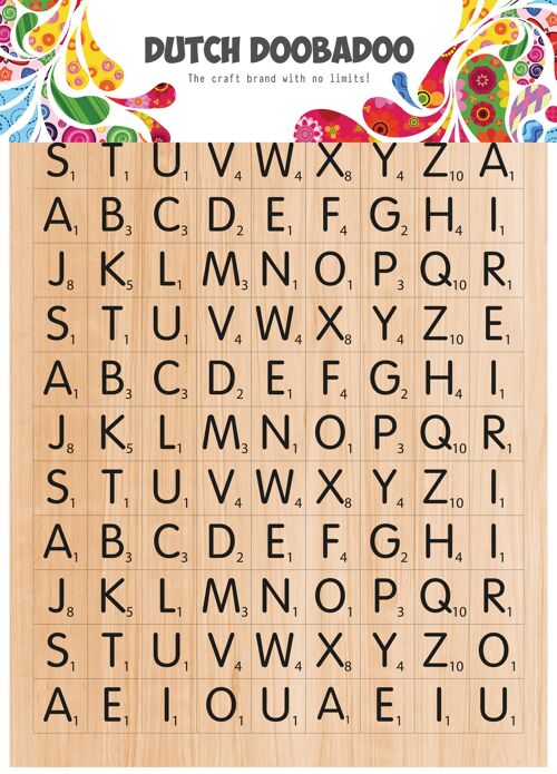 DDBD Dutch Sticker Art A5 Scrabble