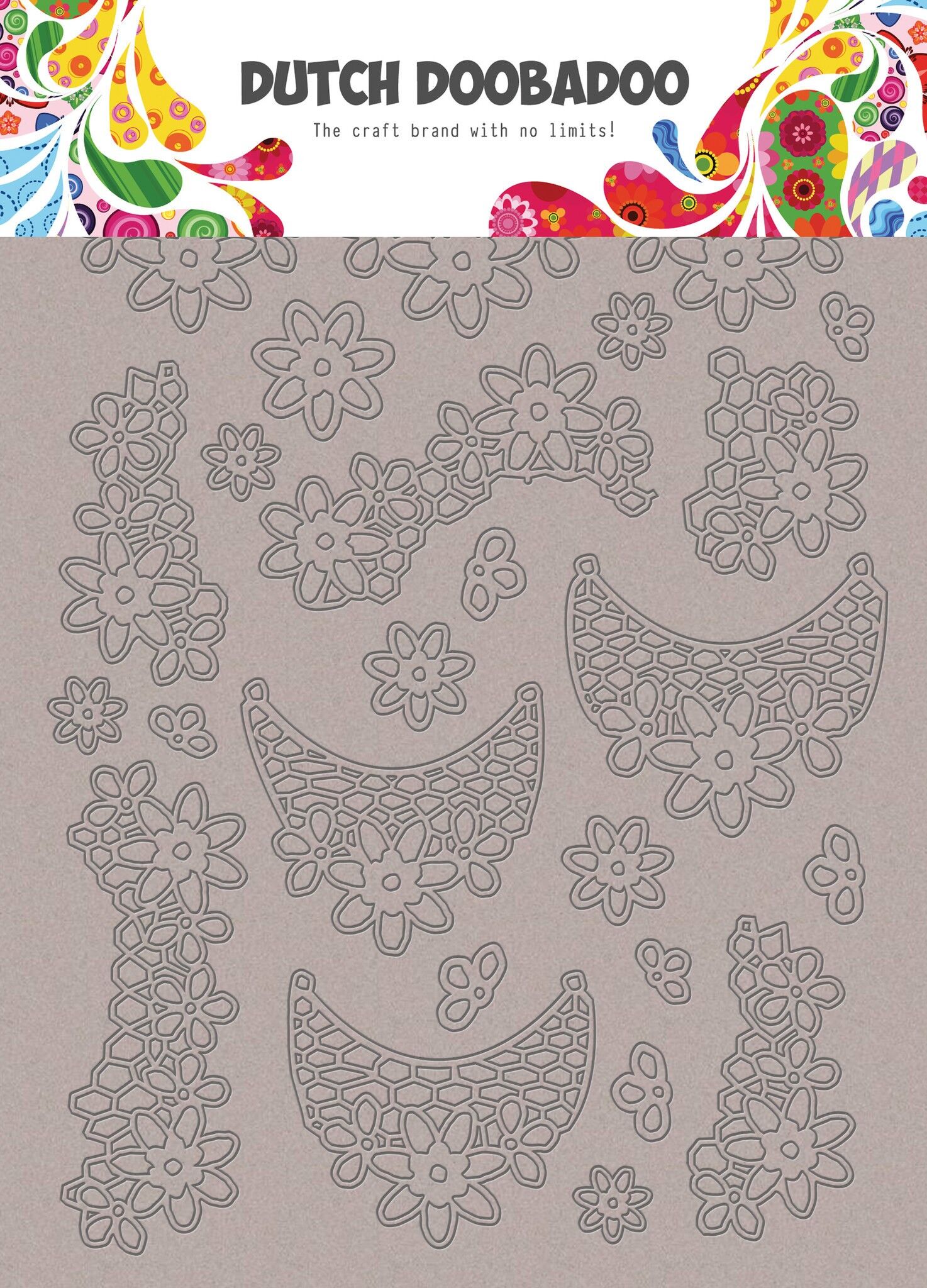 DDBD Greyboard Art Lace fiori A5