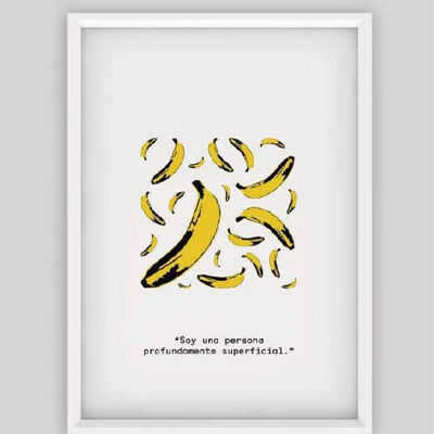 Banana Print A4. Artist Quotes Collection