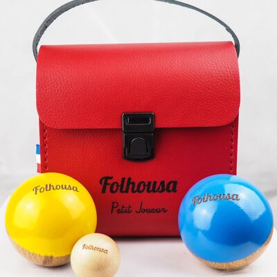 Petanque-Kit "Little Player" Rot