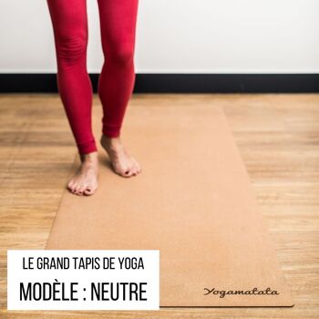 Grand tapis de yoga "Neutre" 199 cm 1