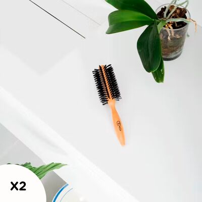 Brosse à cheveux brushing en bois et poils de sanglier, modèle n°7