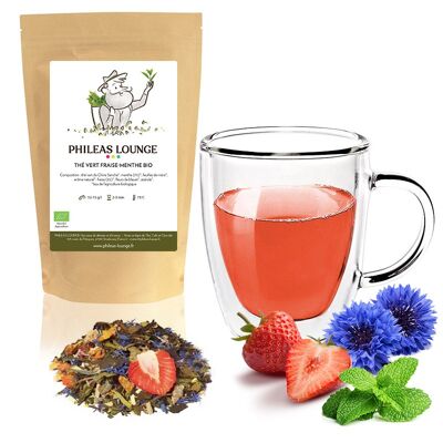 Grüner Tee Erdbeere - Bio-Minze - 100g