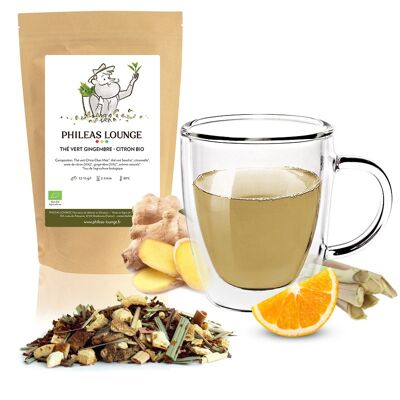 Green tea Ginger - Organic Lemon - 100g