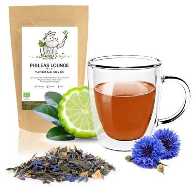 Organic Earl Gray green tea - 100g