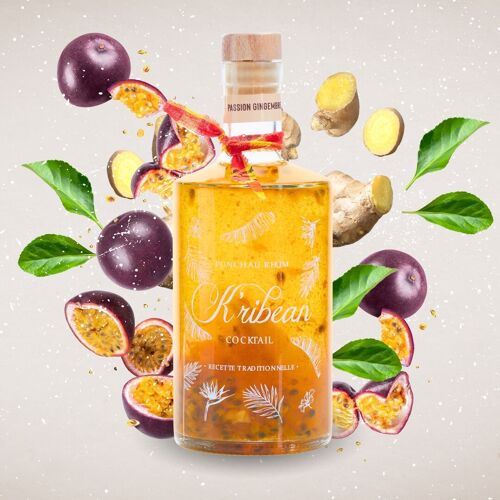 Punch au rhum passion gingembre