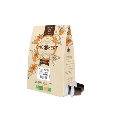 Nespresso-Kapseln, Mischung aus schwarzem Bio-Kaffee und fair gehandeltem Kaffee