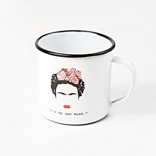Muse Enamel Mug. Artist Quotes Collection