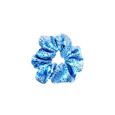 BLUE Crystal Scrunchie