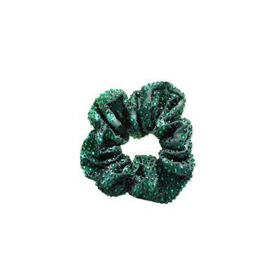 GREEN Crystal Scrunchie
