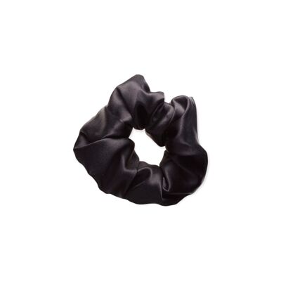 Black- 100% Mulberry Silk Scrunchie