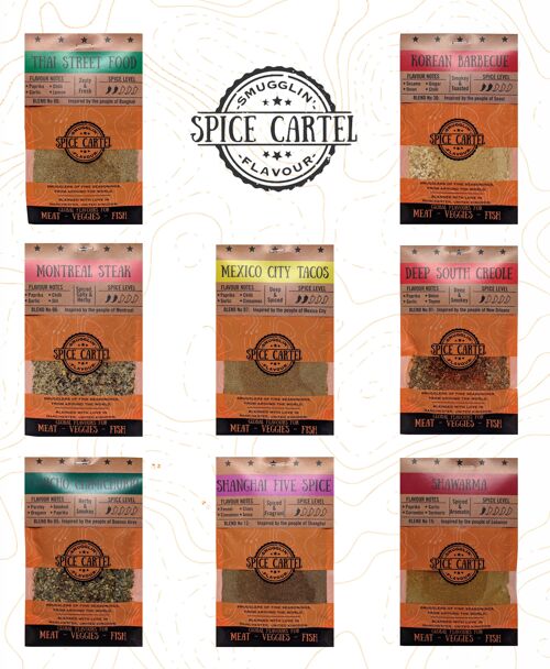 Spice Cartel Sampler Pack - Try The Range Before Buying In Bulk