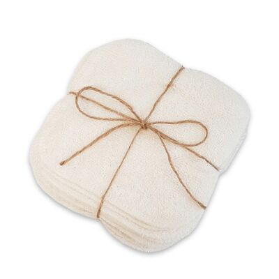 Lot 10 Large Washable Bamboo Wipes - Sensitive