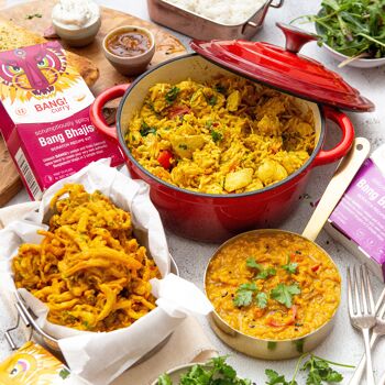 Curry Night Box avec Byriani, Dahl et Bhajis - nourrit 2 personnes 3