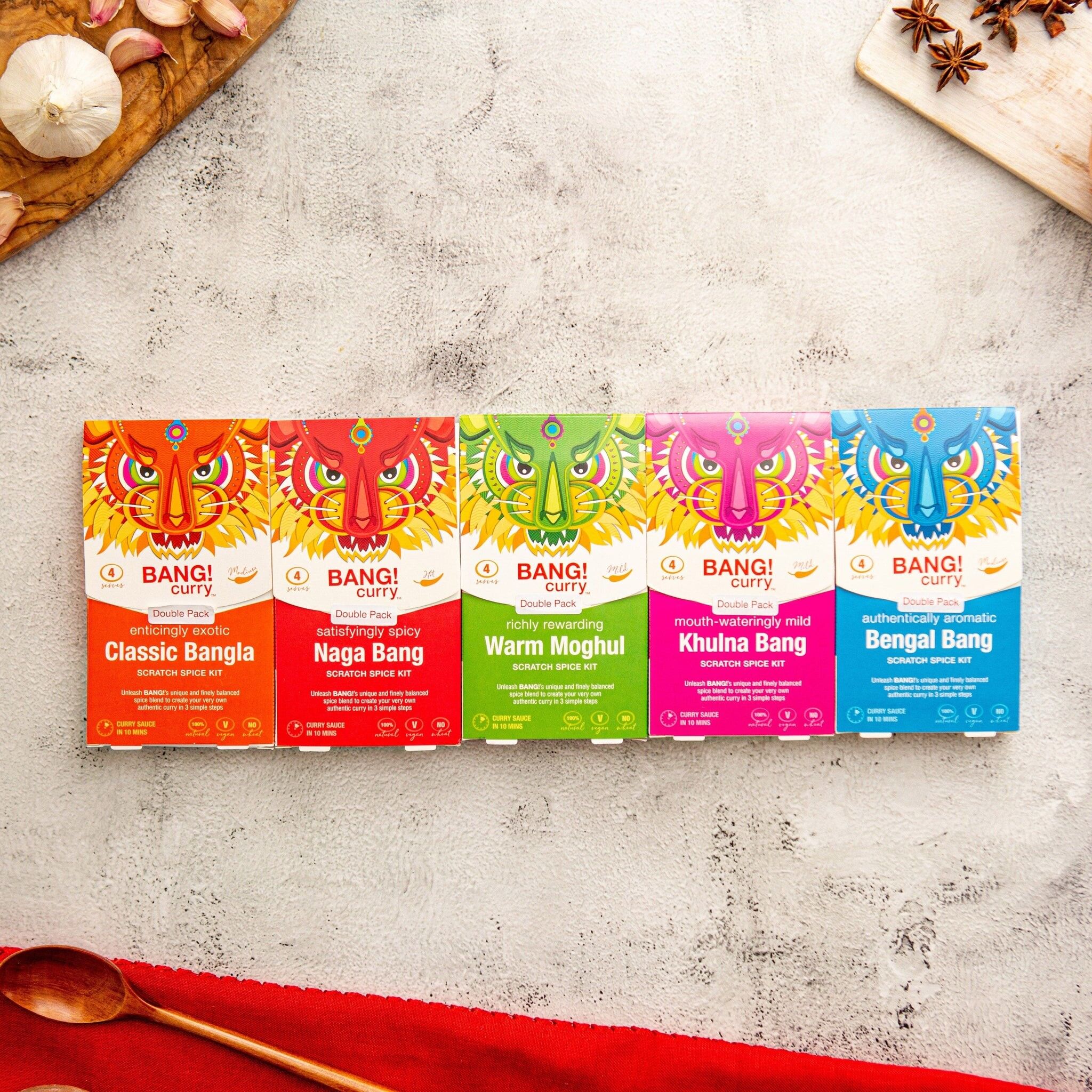 Introductary Mixed case containing our super 5 spice kit selection