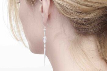 Boucles d'oreilles Mega en argent de la déesse Freya 1