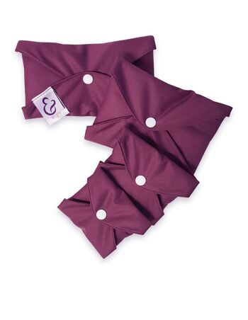 Essenti'elle - Lot de 4 Serviettes Hygiéniques lavables en coton Violine - Sensitive 3