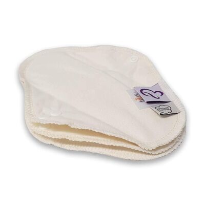 Pack of 3 Organic cotton flannel panty liners - Mini