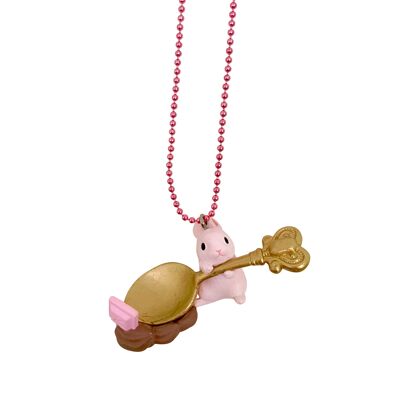 Ltd. Pop Cutie Chocolate Bunny Pink Necklaces - 6 pcs. Wholesale