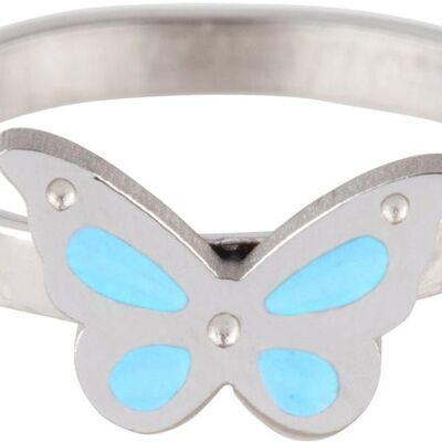 Butterfly Blue Shiny Steel