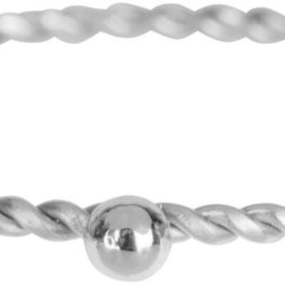 Dot Twisted Ring Steel