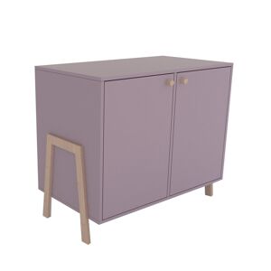 Commode Polly Basic met deurtjes - Roze